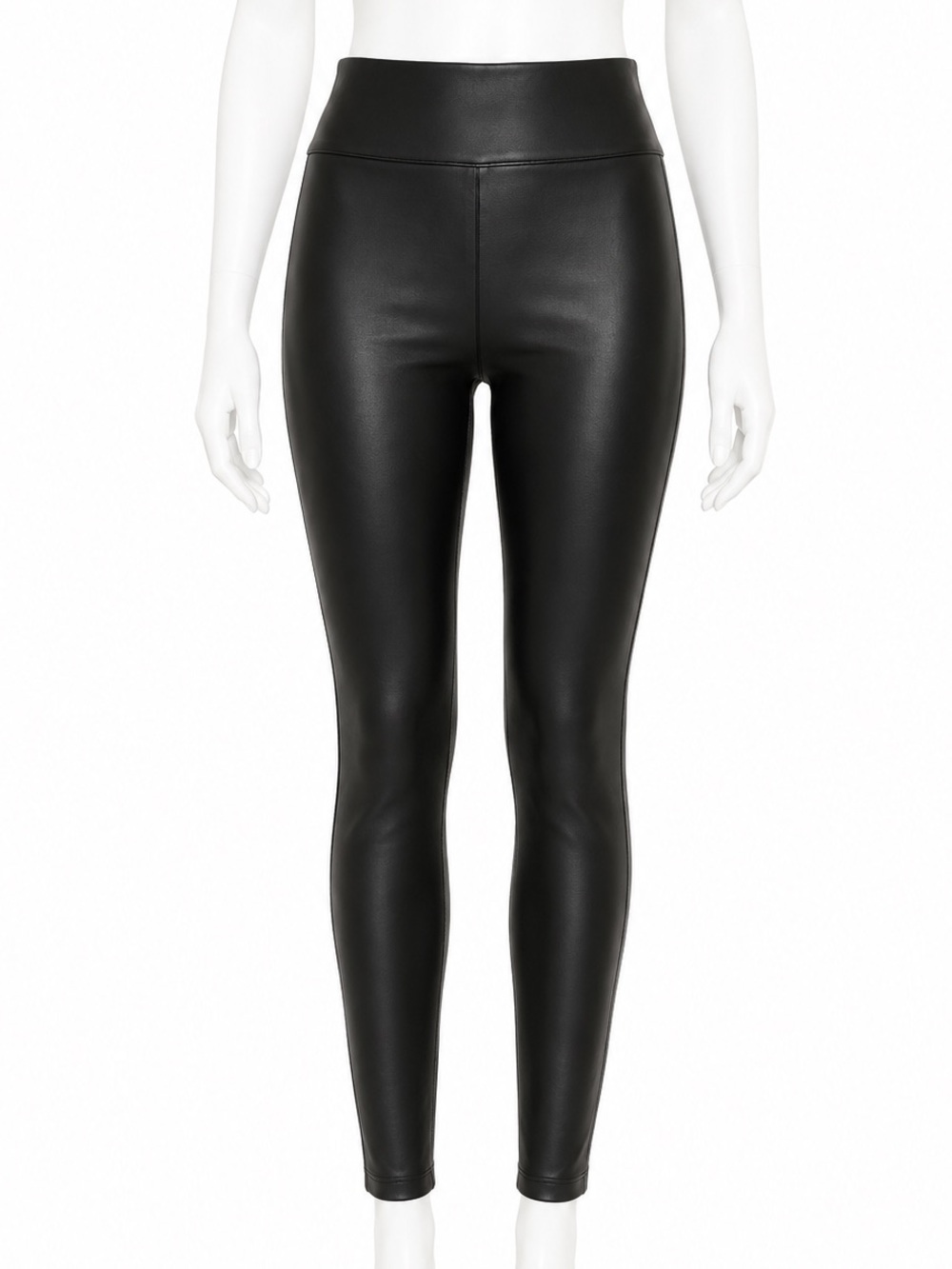 Spanx Faux Leather High-Rise Leggings Black size 1x